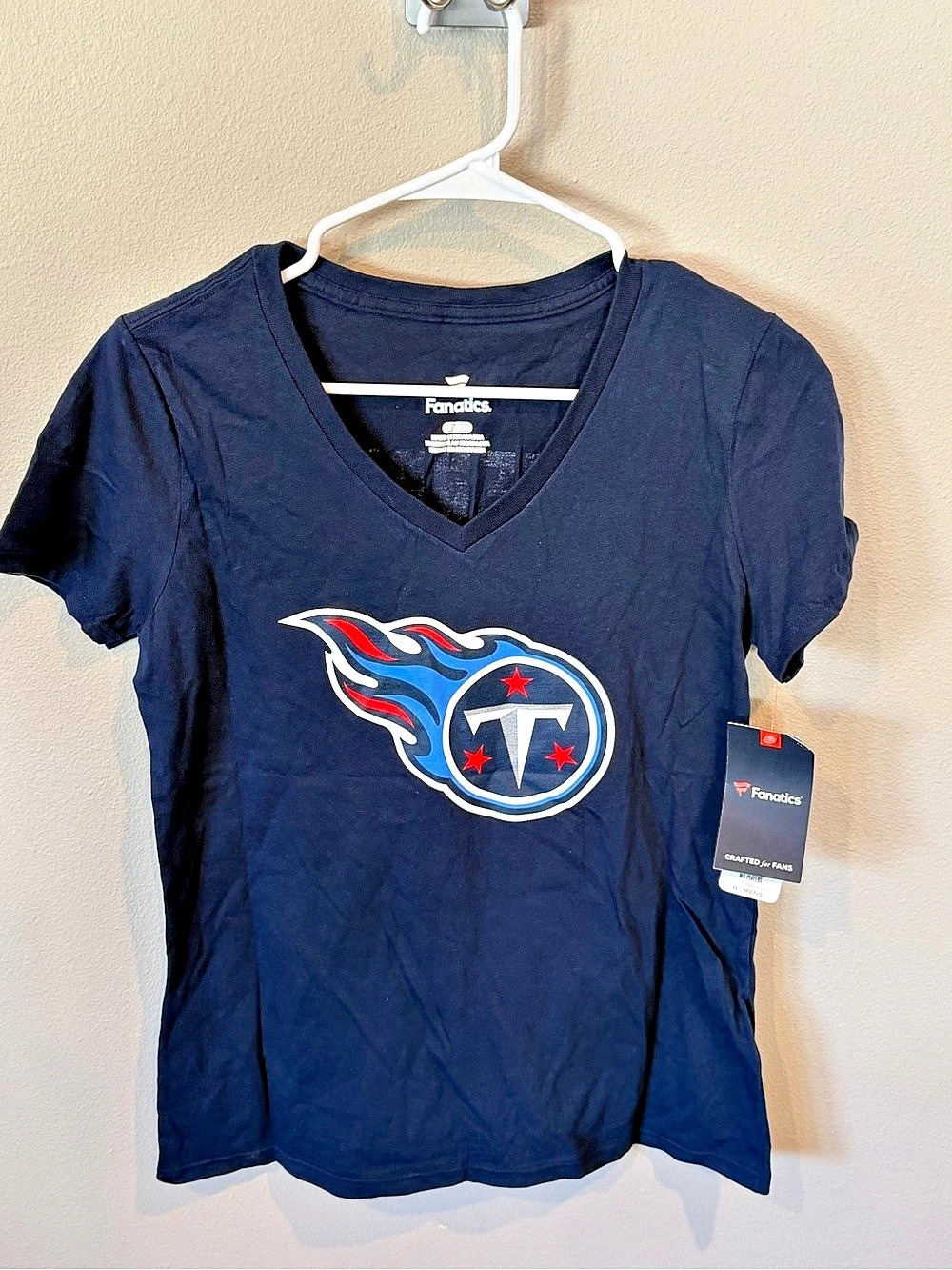 Fanatics Tennessee Titans Derrick Henry Women'Small V-Neck Name & Number T-Shirt